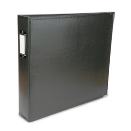 Heidi Swapp 12x12 Photo Album, Protect Memories and Photos, Soft, Durable Faux Leather, Classy Decorative Spine Label, Snag-free Rings, Includes 5 Page Protectors (Forest Green)