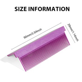 DAWZMR 3PCS Flat Iron Comb, Silk Press Grip Comb for Flat Ironing Hair Attachment Clip On