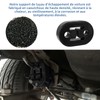 CLKE 4 x Black Rubber Exhaust Pipe Bracket 2 Holes