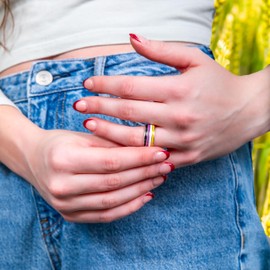 Strongest Link Non Binary Comfort Fit Band Ring (8)