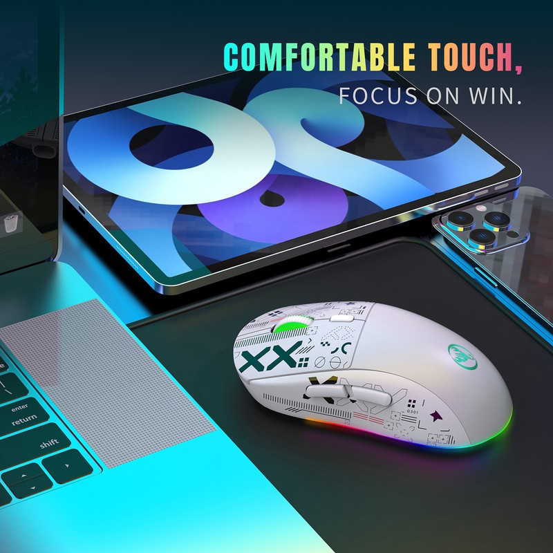 HXSJ Keyboard and Mouse Combo Wired K68 RGB Streamer Mini