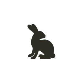 Fun With Stencils Big Earred Bunny Stencil Bunnies Rabbit Spring Easter Stencils - 3.1"w x 4"h