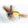 Blue Wing Olive Humpy Dry Fly, 6-Pack (Yellow) (#16)
