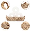 BSTKEY Set of 2 Water Hyacinth Storage Baskets Organizer, Natural