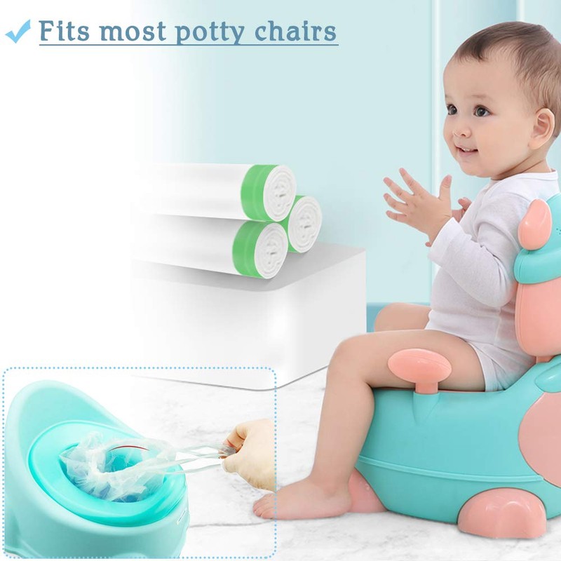 100 Pack Potty Chair Liners with Drawstring,Training Toilet Seat Potty