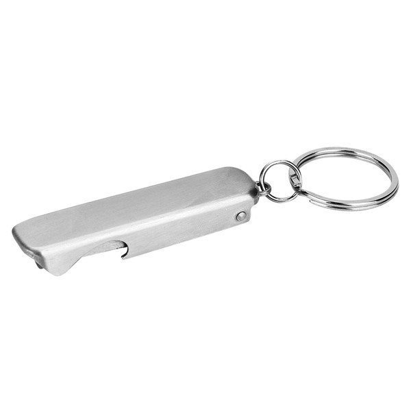 2 in 1 Mini Tool Nail Clippers Keychain Ultra Thin Nail Clippers with Keychain Portable Mini Nail Cutter Stainless Steel Foldable Bottle Opener for Travel, Camping and Outdoor