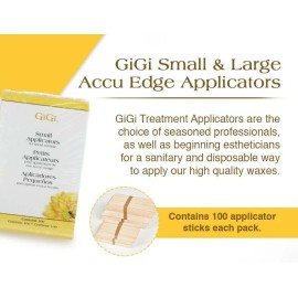 GiGi LOT of TWO Packs GiGi Small Accu Edge Applicators Small 100 Pack NEW