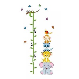 DaraBaby Vinil Infantil Animales De La Selva Regla De Medición