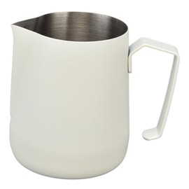 Milk Frothing Pitcher Thickened Frother Cup 450ml with Pointed Spout for Coffee Machine CafeWhite