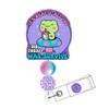 Horee Retractable Badge Reel with Alligator Clip, Glitter Acrylic Nurse