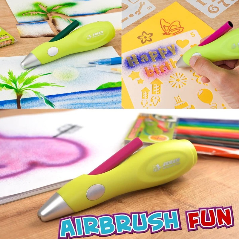 JOLLY - Airbrush for Children, 4446-0001, Set of 20 Pieces