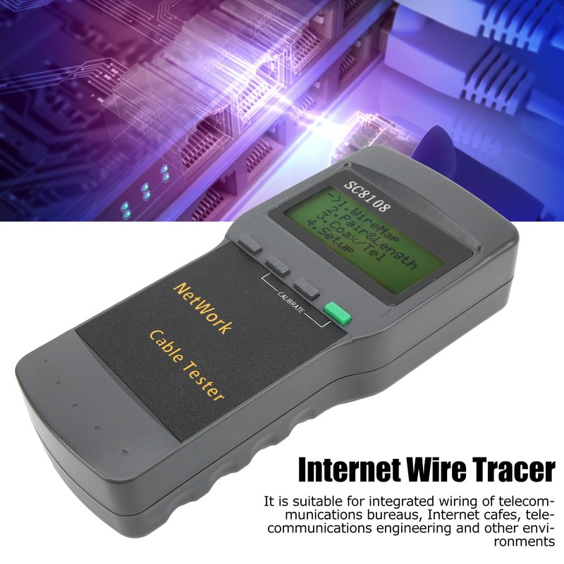 SC‑8108 Internet Cable Checker RJ45 Internet Continuity Tester for Telecommunication