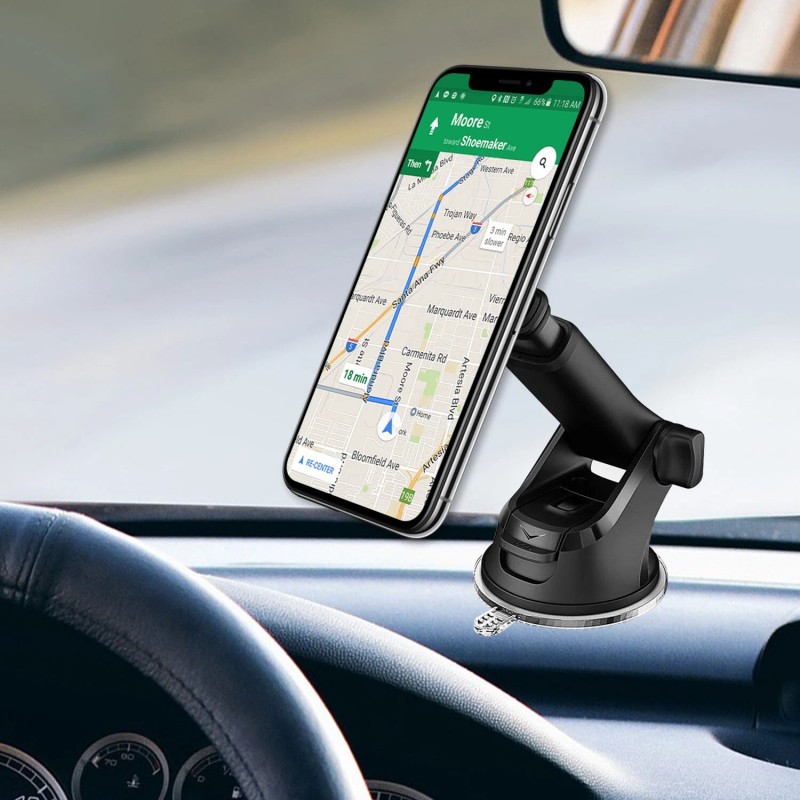 Cellet Magnetic Car Dashboard/Windshield Phone Mount with Telescoping Arm