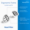 Replacement Filters of WoodyKnows Super-Defense Nasal Filters (Replacement Filter-Round 60