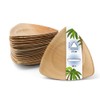 onlyleaf Palmware Sustainable Palm Leaf Plates, Organic Disposable Triangular Plates,