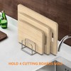 KORRTFID Cutting Board Organizer Stand Holder,304 Stainless Steel Chopping Board