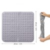 Shower Mat, 48 x 48 cm, Non-Slip Massage Shower Mat,