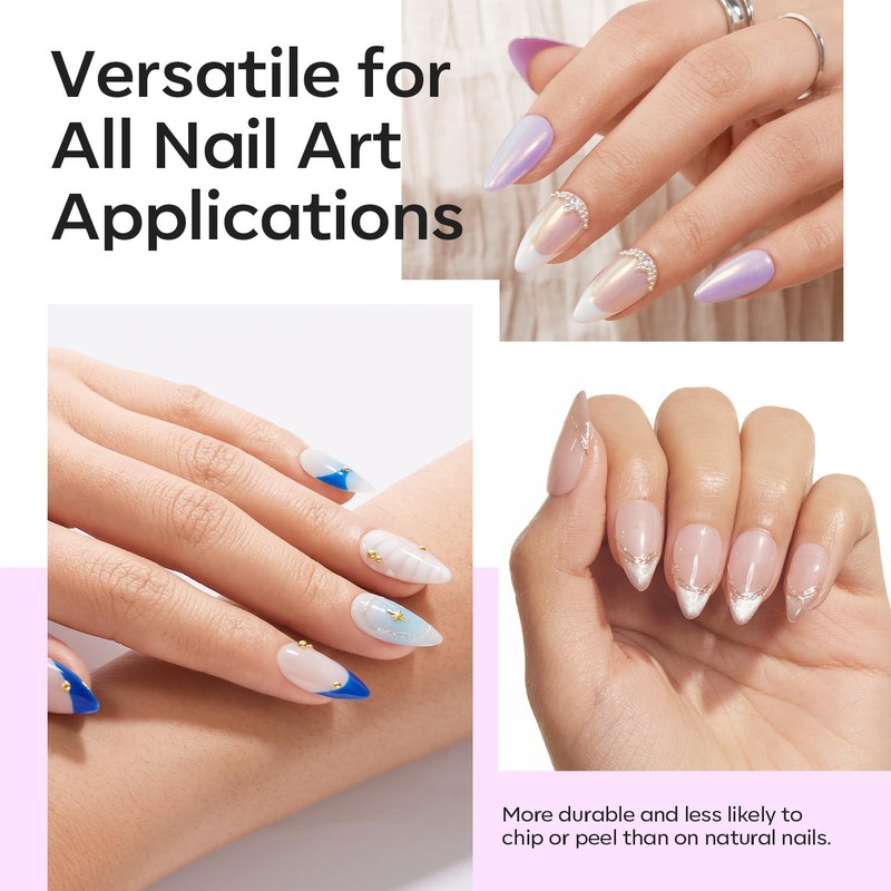 Modelones Nail Tips, 510 Pieces, Full Cover Nail Tips Set,