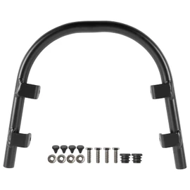 Lorababer Motorcycle Front Wheel Bumper Crash Bar Fender Protector Steel Mudguard Crashbar Falling Protector Compatible with P.iaggio Vespa GTS300 GTS250 GTV300 2008-2022 Accessories Part (Black)