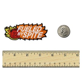 Kolorspun Fueled by Spite Patch - Parche bordado para planchar y coser