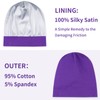 Zenssia Satin Bonnet for Sleeping, Stretchy Satin Sleep Bonnet for
