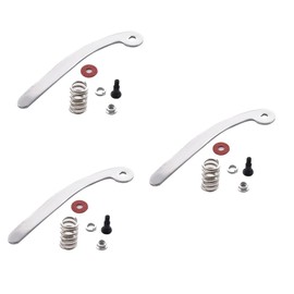 Generic 3pcs Guitar Tremolo Arm Replacement Jazz Compatible Vibrato Tailpiece Hand Crank Guitar Accessory for Electric Random Color