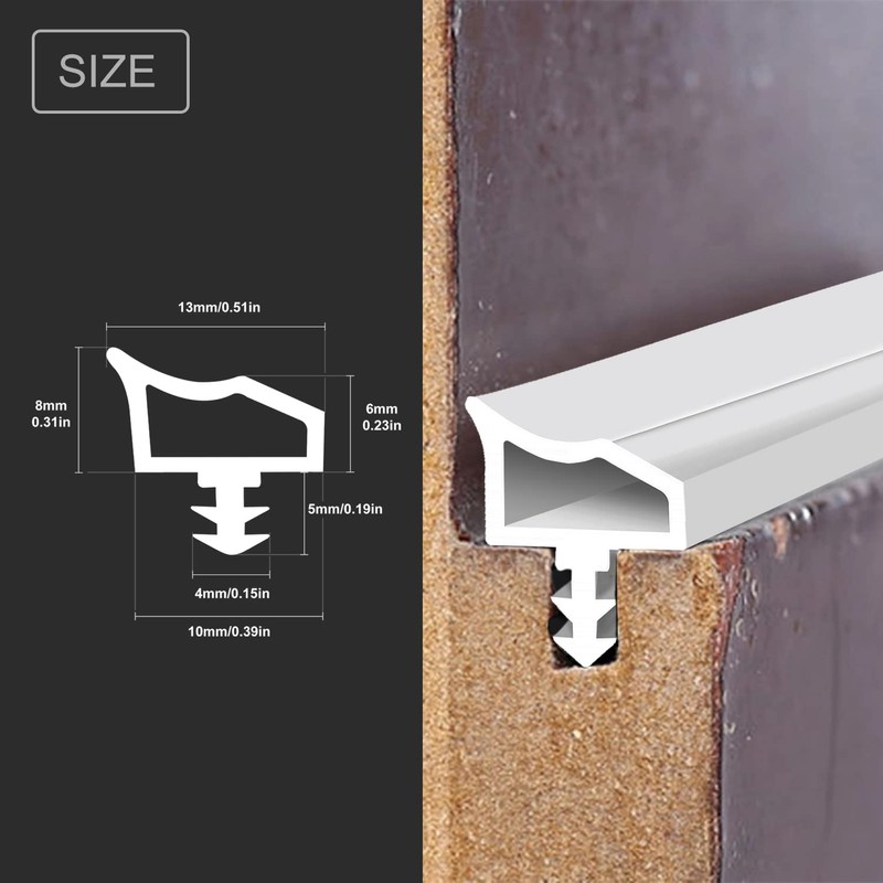 EFUTURETIME Door Seal White 5 m Room Door Seal Perfect