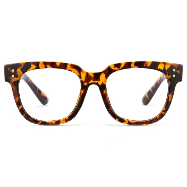 Cyxus Blue Light Blocking Glasses Square Chic Preppy Look MultiColor