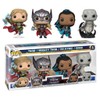 POP! 4 Pack Thor, Mighty Thor, Valkyrie, Gorr (Thor: Love