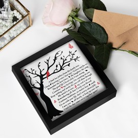 6.3'' Sympathy Gifts Loss of Loved One with Poem Memorial Frame Cardinal A Limb Has Fallen Decor, Bereavement Gift for Funeral, In Loving Memory Keepsake Loss of Mom Dad Grandpa Grandma HF425-B