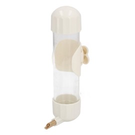 Bird Water Feeder,Bird Cage Water Dispenser,Bird Cage Water Feeder Leakage Proof Automatic Parrot Water Dispenser for Small Medium Large Parrots Chinchillas (White)