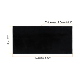 PATIKIL Welding Len Shade 8 Glass 4-1/4"x 2", 4 Pack Matte Edge Hardened Glass Black Darkening Filter Plates Covers Replacement for Weld Helmet Hood