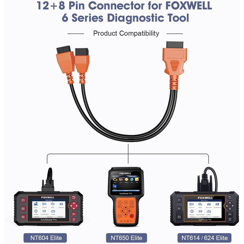 Foxwell 12+8 Pin Adapter Car Diagnostic Cable For FCA Chrysler