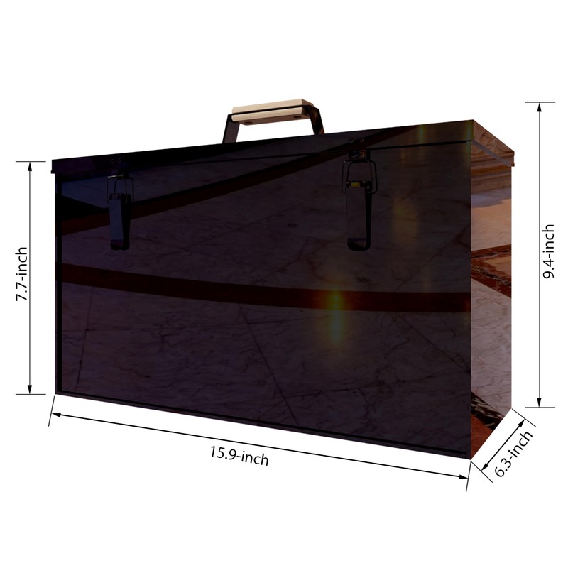 Fire Beauty Fireside Ash Carrier,Metal Ash Storage Box,3 Gallon Ash