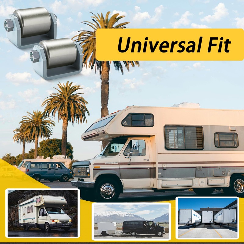 GearTrust Weld on Trailer Roller Wheel, Heavy Duty Steel Trailer