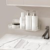 Diesisa Plastic Wall Mount Organizer, Adhesive Clear Acrylic Shelf, No