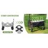 SMUG Collapsible Folding Wagon Heavy Lockable Camping Garden Cart 220/330LBS