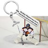 MYSOMY Hockey Player Keychain Hockey Gifts for Hockey Players Have
