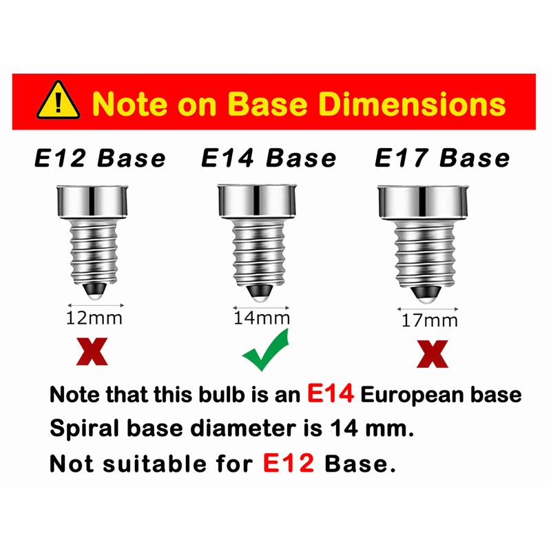 Lamsky E14 LED Bulb European Base 4W LED Chandelier Light