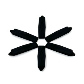 Dog Hair Clip Diamond Pack of 6 Black 18