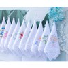 La closure Cotton Embroidered Ladies Lace Handkerchiefs 24 Pieces