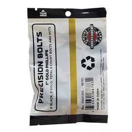 Independent (Independent) 1 Phillips (Black/Gold) Skateboard Skate Hardware Bis Nut