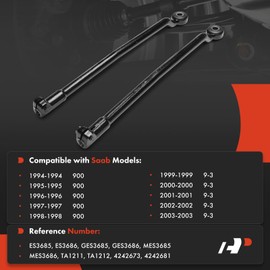 A-Premium 2 x Front Inner Tie Rod Ends, Compatible with Saab 9-3 1999-2003, 900 1994-1998