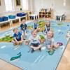 7.6x12 ft Large World Map Classroom Rug Travel Maps Educational