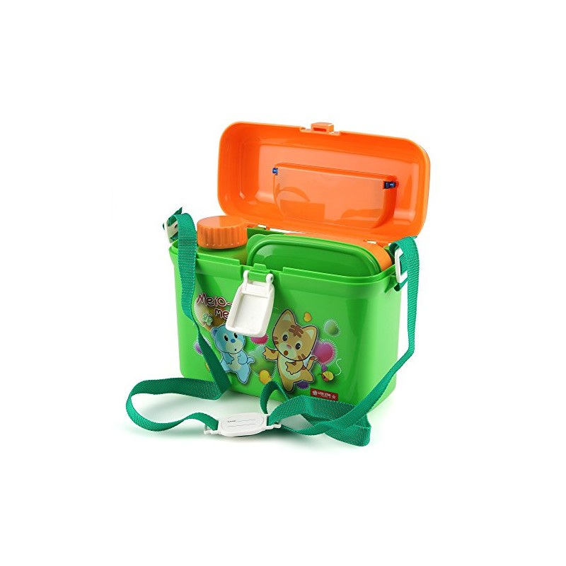 Lunch Set Fruit Set 3-Piece Plastic (Green)