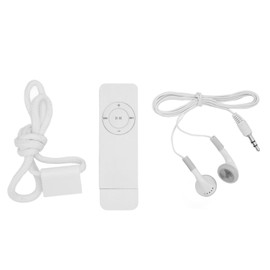 Reproductor de MP3 de 64 GB Reproductor de Música Digital Portátil sin Pérdidas, Adecuado para Niños Calidad de Sonido HD No Se Requiere Teléfono con Ranura para Tarjeta SD para (Blanco)