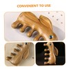BIUDECO Anti-static Wooden Scalp Massage Comb Dandruff Hair Comb Stylish