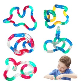 5 Piece Fidget Toys Set, Tangle Autism Toy, Tangle Fidget Fingers, Twister Fidgets, Sensory Tuning ADHD Toy for Stress Relief, Anti-Stress Toys for Children Adults, Stimulate and Still