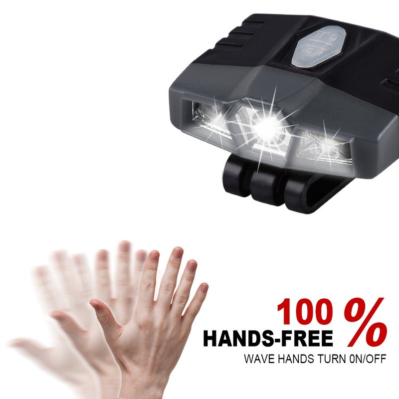 LHOTSE Ultra Bright Mini Hands Free LED Clip on Cap