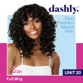 Sensationnel Dashly wig - unit 20 non lace cap ready to wear ear to ear lacepart synthetic (BALAYAGECHOCOLATE)
